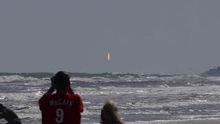 SpaceX Launch from the beach at Flagler Ave [upl. by Iralam]