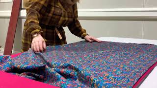 FABWORK EASY MAKE PONCHO  VIDEO 2  Cutting The Fabric [upl. by Hadwin]