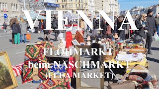 Flohmarkt Flea Market beim Naschmarkt Mariahilf Vienna Walking Tour 4k UHD 60fps [upl. by Llennahs]