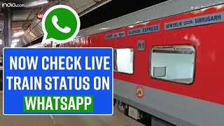 How To Check Train Live Status On WhatsApp Step By Step Guide  Watch Video [upl. by Mohammed]