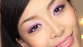 Holiday Makeup Romantic Pink amp Purple Eyes Makeup [upl. by Meesaw]