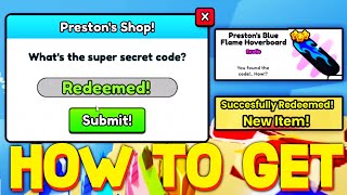 HOW TO REDEEM ALL REAL SECRET PRESTONS SHOP CODES In ROBLOX PET SIMULATOR 99 [upl. by Antonetta141]