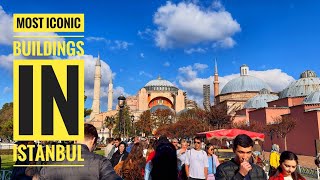 Most iconic buildings in Istanbul Blue Mosque aka Sultan Ahmed Mosque and Hagia Sophia Grand Mosque [upl. by Roche599]