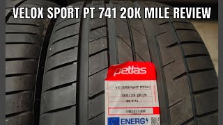 20k mile review of the Petlas Velox Sport PT 741 tires [upl. by Aenad]