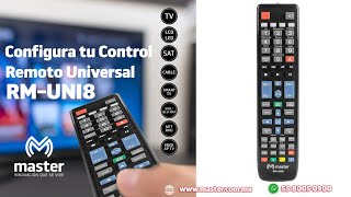 CONFIGURA TU CONTROL REMOTO UNIVERSAL RMUNI8 [upl. by Thanh]