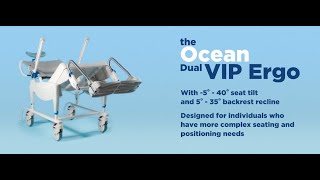 Aquatec Ocean Dual VIP Ergo TiltinSpace Shower Chair Commode [upl. by Gunter71]