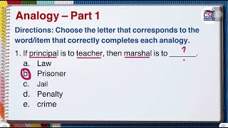 Analogy  Part 1  Civil Service Exam [upl. by Leahcimauhsoj]