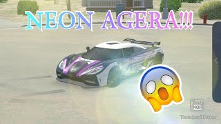 How to make neon agera CAR PARKING MULTIPLAYER😍😍 [upl. by Nosemaj]