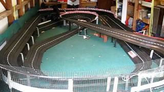 Awesome Carrera home slot car track [upl. by Schuh]