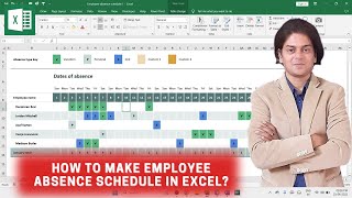 How to make employee absence schedule in excel exceltutorial [upl. by Harcourt]