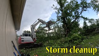 Storm Cleanup From A Small Tornado [upl. by Norrab]