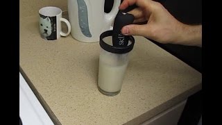 Skum Handheld Lightweight Battery Operated Electric Milk Frother Review [upl. by Nimesh]