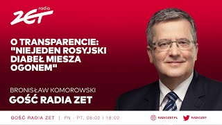 Bronisław Komorowski o transparencie quotNiejeden rosyjski diabeł miesza ogonemquot [upl. by Tterrag]