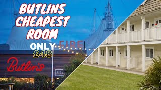 Butlins cheapest room Check in and room tour  March 2024 [upl. by Assirrec]