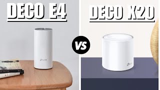 TPLink Deco e4 vs Tplink Deco x20  Which One Is Better [upl. by Edgard]