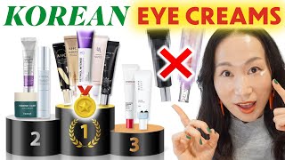 BEST 5 Korean Antiaging Eye Creams  Gold Silver Bronze and Trashes Korean skincare I Over 40 [upl. by Aivull]