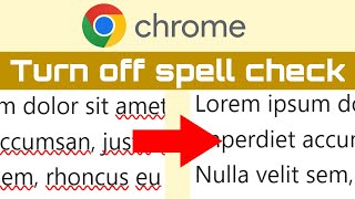 How to turn off spell check in Google Chrome 2024 [upl. by Mcmahon]