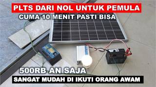 Tutorial Cara membuat PLTS Rumah Cara Pasang Plts Pemula [upl. by Sheedy]