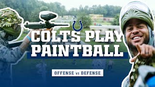 Colts Playing Paintball  Offense vs Defense  Indianapolis Colts [upl. by Kaitlynn817]