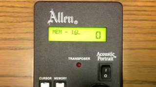 Allen LD34 Set a Registration into a Piston [upl. by Airebma]