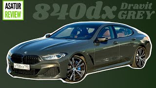 Обзор BMW 840dx Gran Coupe G16 Dravit Grey  Tartufo [upl. by Ahsenre]