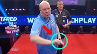 ILLEGAL Darts Thrown in PDC Games [upl. by Earas]