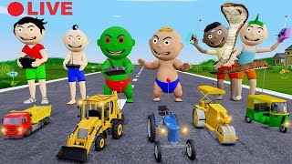 Bittu Sittu Cartoon Part 56  Jcb Wala Cartoon  Gadi Wala Cartoon  Pagal Beta  Desi Comedy Video [upl. by Clementine]