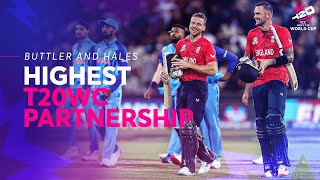 Jos Buttler and Alex Hales smash record partnership  Semifinal 2  IND v ENG  T20WC 2022 [upl. by Ainslie]