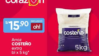 Llévate Arroz Costeño Extra bl x 5 kg a S1690 y disfruta su extra sabor todos los días [upl. by Suirrad]