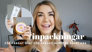 Inpackningar till håret För torrt hår Skadat hår och Färgat hår [upl. by Binnie]