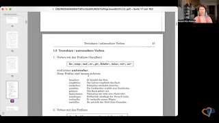 DEUTSCHE VERBEN TRENNBAR UNTRENNBAR ODER BEIDES  B2C1GRAMMATIK daf deutscheverben [upl. by Ecnahs]