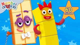 Grade One Math For Kids  Numberblocks 1 Hour Compilation  123  Numbers Cartoon For Kids [upl. by Collbaith]