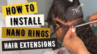 StepbyStep Guide How to Apply Micro Ring Hair Extensions for a Flawless Look [upl. by Ayam]