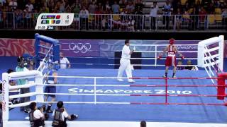 Mens 48Kg Boxing  Gold Medal Contest  Singapore 2010 Youth Games [upl. by Ellersick685]