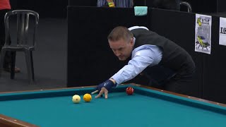 Frederic Caudron Vs Eddy Leppens One Cushion Carom Billiards [upl. by Hizar]