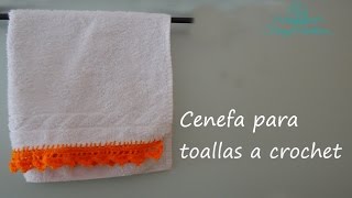 DIY Como Decorar tus Toallas de mano Cenefa para toallas a corchet [upl. by Eiliab]