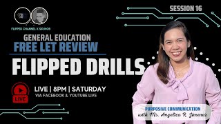 Purposive Communication  GEN ED LET REVIEWER  FlippED DRILLS 0016 [upl. by Sacci]