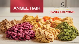 Emeril Lagasse Pasta amp Beyond  How to Make Angel Hair Pasta 1 BATCH Recipe  Cooking with Claire [upl. by Amersham]