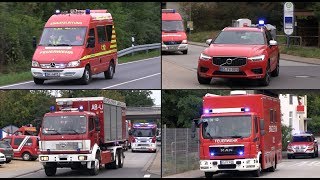 Gefahrgutaustritt in Chemiebetrieb in AlsbachHähnlein  Großeinsatz der Feuerwehren Übung [upl. by Aruasi]