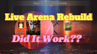 Raid Shadow Legends Live Arena rebuild [upl. by Ecinereb]