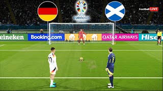 Germany vs Scotland  EURO 2024  Group  A  Penalty Shootout  eFootball PES Gameplay [upl. by Cirderf825]