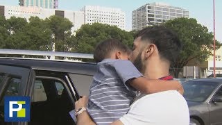 En exclusiva El emotivo reencuentro de Anuel AA con su hijo al salir de la cárcel en Miami [upl. by Nwotna]