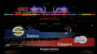 Seattle Sonics vs Los Angeles Clippers [upl. by Haimrej]