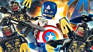 LEGO Avengers Endgame  Captain America Outriders Attack 76123  Review [upl. by Huxham124]