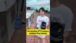 4K Wireless Professional PTZ Camera 20X zoom Ai tracking builtin 9450mAh Lithum battery [upl. by Frances32]