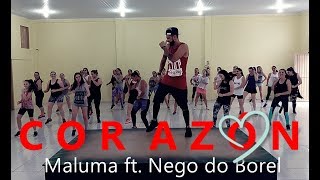 Corazón  Maluma ft Nego do Borel  Coreografia l Cia Art Dance l Zumba® [upl. by Nimesay186]