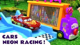 Cars Neon Racers with Lightning McQueen and Mater [upl. by Beata706]