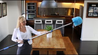 Best Cleaning Duster for High Ceilings  Eversprout Cobweb Duster 20 Feet of Reach [upl. by Ellehsyt677]