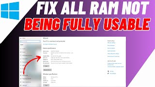 How to Fix all Ram Not Being Fully Usable on Windows 7 8 10 or 11  Step By Step Guide [upl. by Owades60]