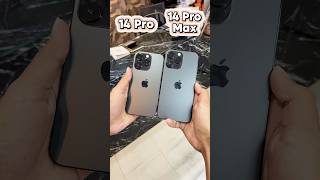 iPhone 14 Pro Vs iPhone 14 Pro Max  Design amp Camera Zoom Test shorts short iphone [upl. by Pearle]